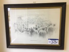 Geldart ‘Chelford Cattle Auction’ Framed Picture