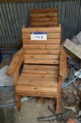 Two Timber Garden Chairs
