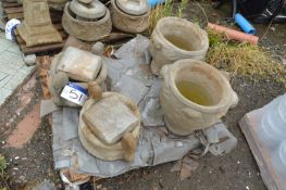 Assorted Pre-Cast Planters, as set out on pallet