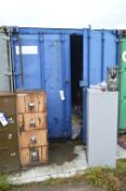 20FT STEEL SHIPPING CARGO CONTAINER (with unlotted contents) (reserve removal until lotted