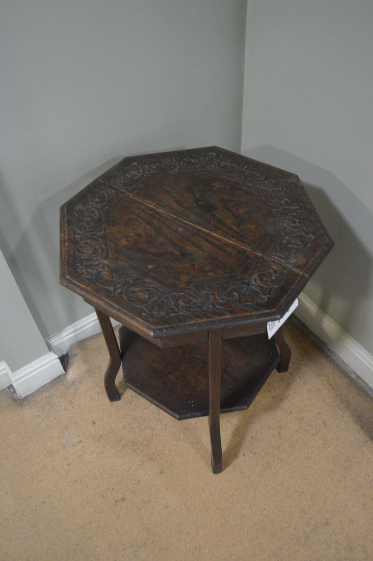 Octagonal Oak Table