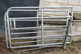 Two Galvanised Steel Gates, approx. 2m long