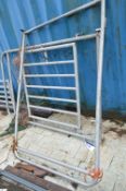 Galvanised Steel Pen Gate, approx. 1.4m wide, with frame