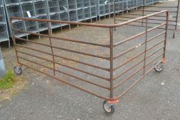 Mobile L-Shaped Steel Fencing Panel
