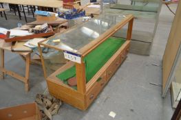 Glazed Display Counter, approx. 1.8m wide