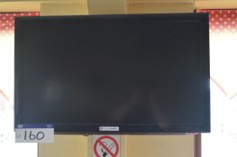 LG Flat Screen Television, with wall bracket (no remote control)