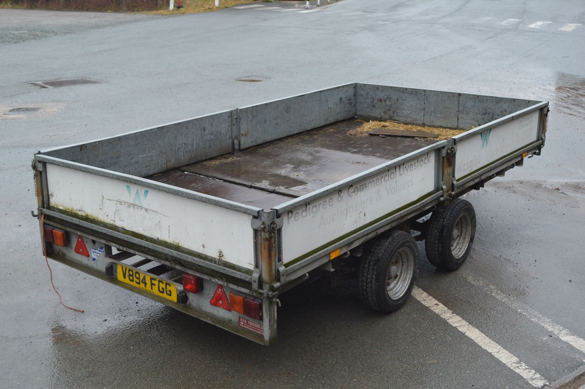 Ifor Williams LM126G TWIN AXLE DROPSIDE TRAILER, approx. 2m x 3.7m long, 3500kg cap. - Image 3 of 4