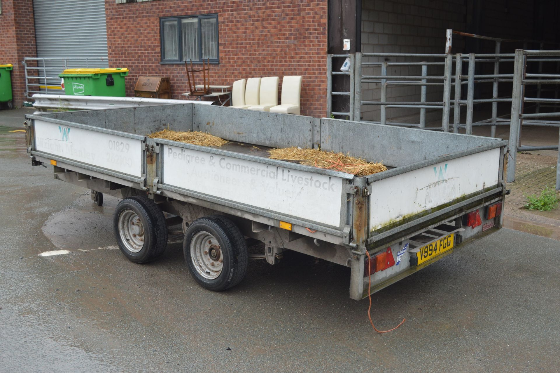 Ifor Williams LM126G TWIN AXLE DROPSIDE TRAILER, approx. 2m x 3.7m long, 3500kg cap. - Image 2 of 4