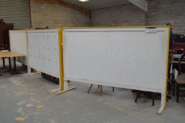 Three Timber Screens, each approx. 2.6m wide