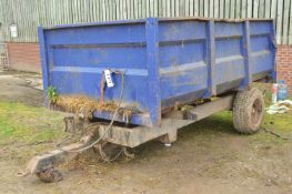 SINGLE AXLE AGRICULTURAL TIPPING TRAILER, approx. 3.6m x 2.1m