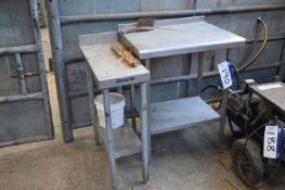 Two x Two Tier Stainless Steel Benches