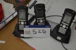 Three Mitel Cordless Telephones