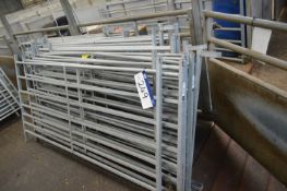 20 Galvanised Steel 6ft Standard Sheep Hurdles, with loops
