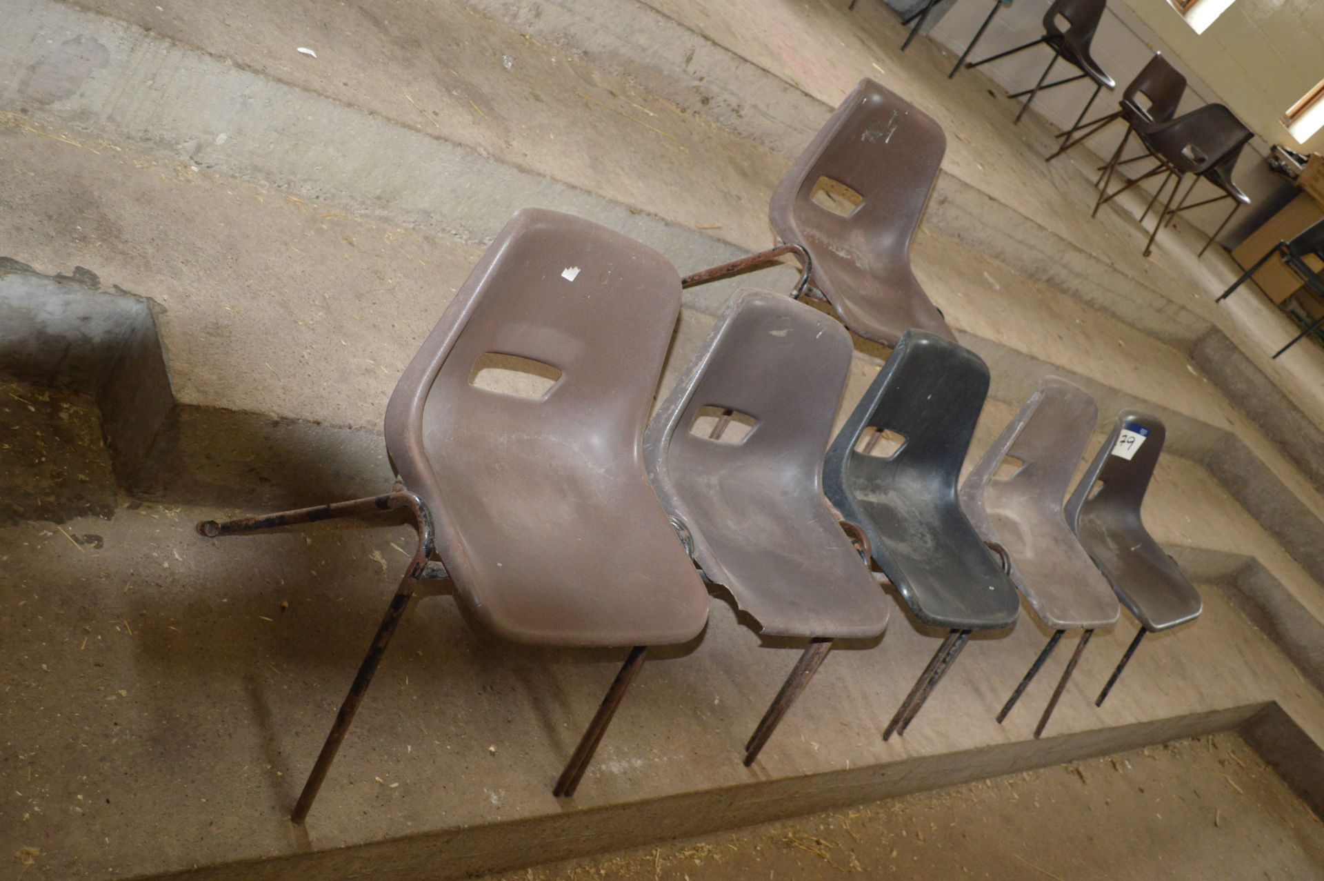 Approx. 18 Plastic Stackable Chairs