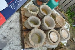 Assorted Pre-Cast Planters, as set out on pallet