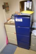 Three Assorted Steel Filing Cabinets