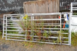 Two Galvanised Steel Gates, up to approx. 2.4m