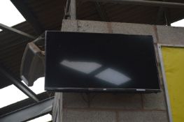 JVC Flat Screen Television, with wall bracket