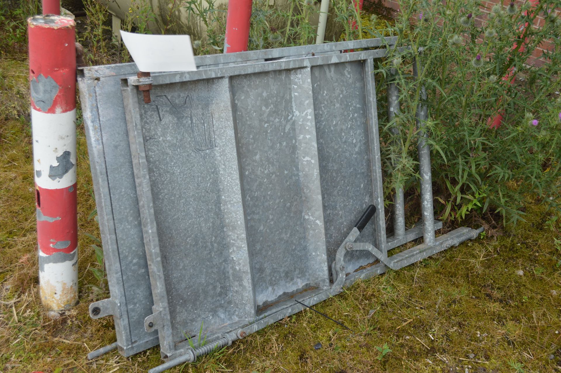 Two Galvanised Steel Pen Gates