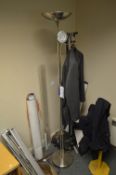 Steel Hat & Coat Stand, with light fitting (contents excluded)
