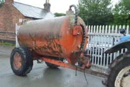 Watterson Single Axle 2.5m Slurry Tanker, with pump and two flexible pipes