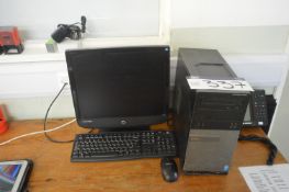 Dell Optiplex 3020 Intel Core i5 Personal Computer (hard disk removed), with flat screen monitor,