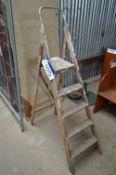 Five Rise Timber Stepladder