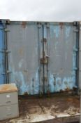 20FT STEEL SHIPPING CARGO CONTAINER (with unlotted contents) (reserve removal until lotted
