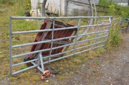 Two Galvanised Steel Gates, approx. 3.6m long