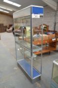 Glazed Display Unit, approx. 1.16m wide (contents excluded)