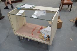 Glass Fronted Counter, approx. 1m wide
