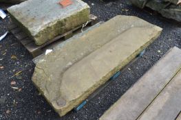 Stone Block, approx. 1.7m x 650mm x 150mm, as set out on one pallet
