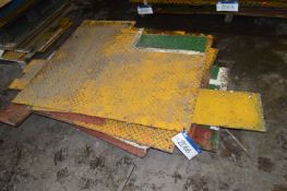 Approx. Ten Chequer Plates, up to approx. 1.5m x 1.3m