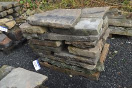 Assorted Stone Slates, up to approx. 1.7m x 800mm x 100mm, as set out on one pallet