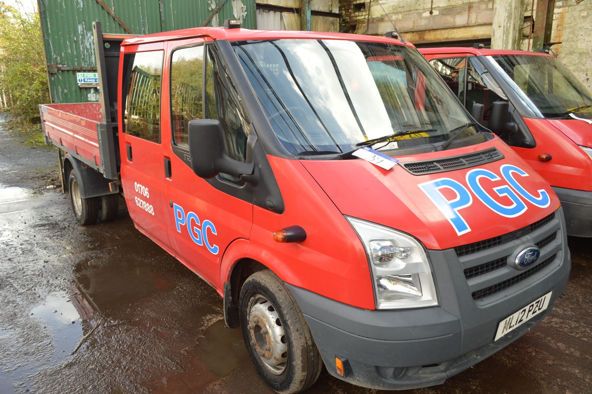 Ford Transit Trend 350 Double Cab Diesel Tipper, registration no. ML12 PZU, date first registered - Image 2 of 7