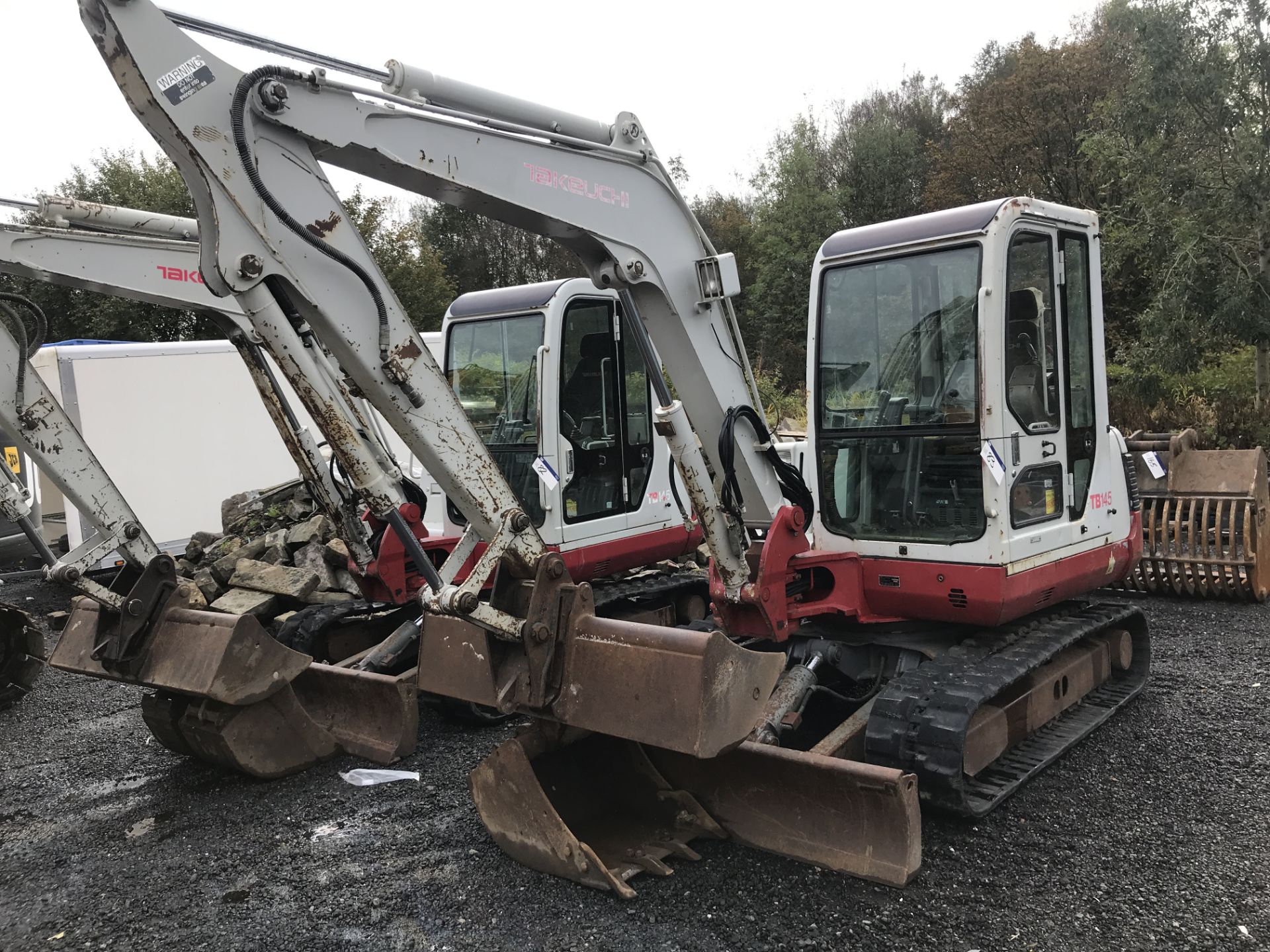 Takeuchi TB145 Tracked Excavator, serial no. 14518446, year of manufacture 2007, indicated hours 5,
