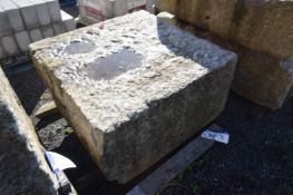 Stone Block, approx. 1.2m x 1.2m x 600mm