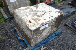 Stone Block, approx. 950mm x 800mm x 600mm, as set out on pallet