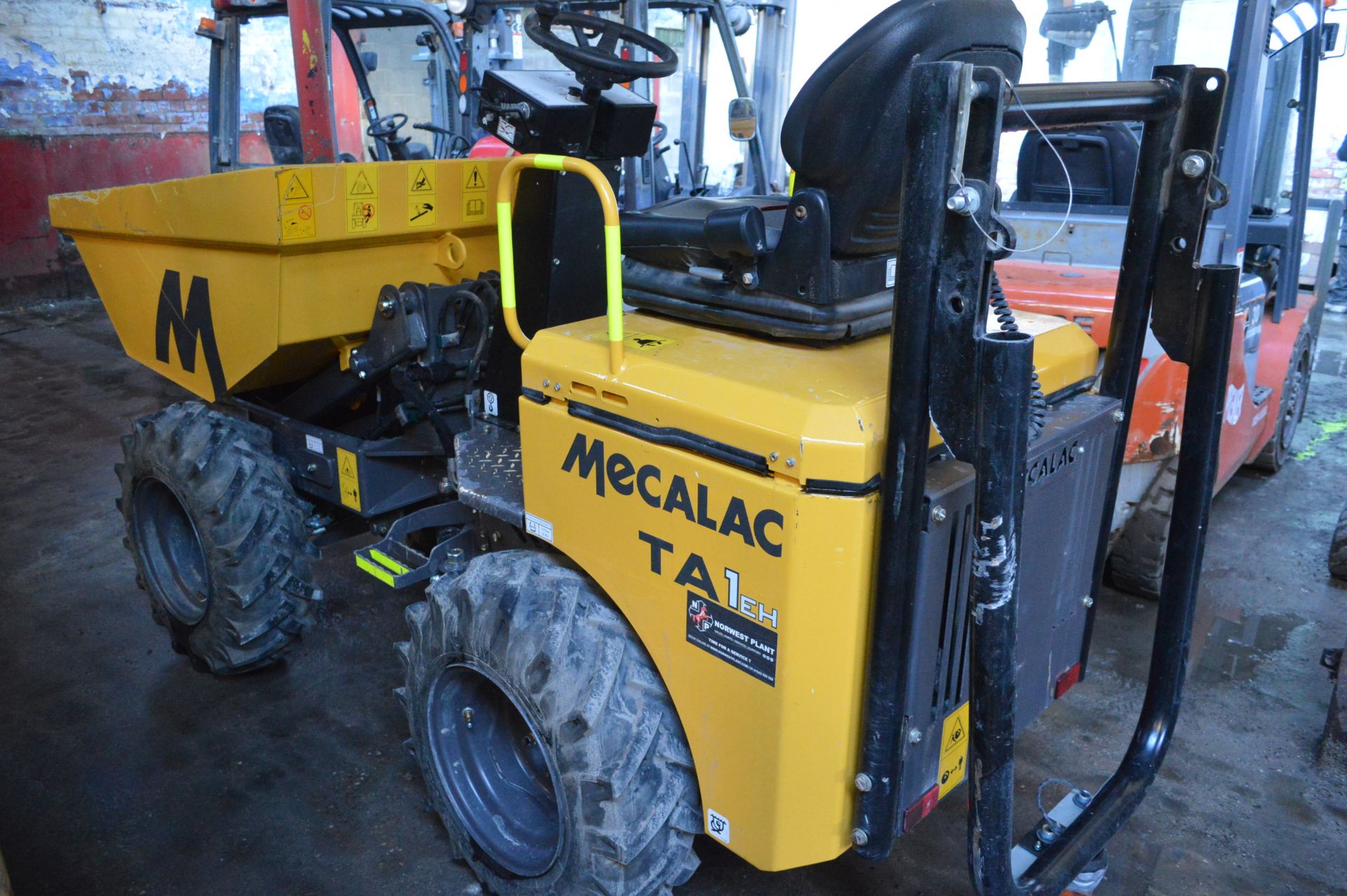 Mecalac TA1EH 1 Tonne Dumper, VIN no. SLBDPPK0EK1NY6424, year of manufacture 2019, indicated hours - Image 3 of 4