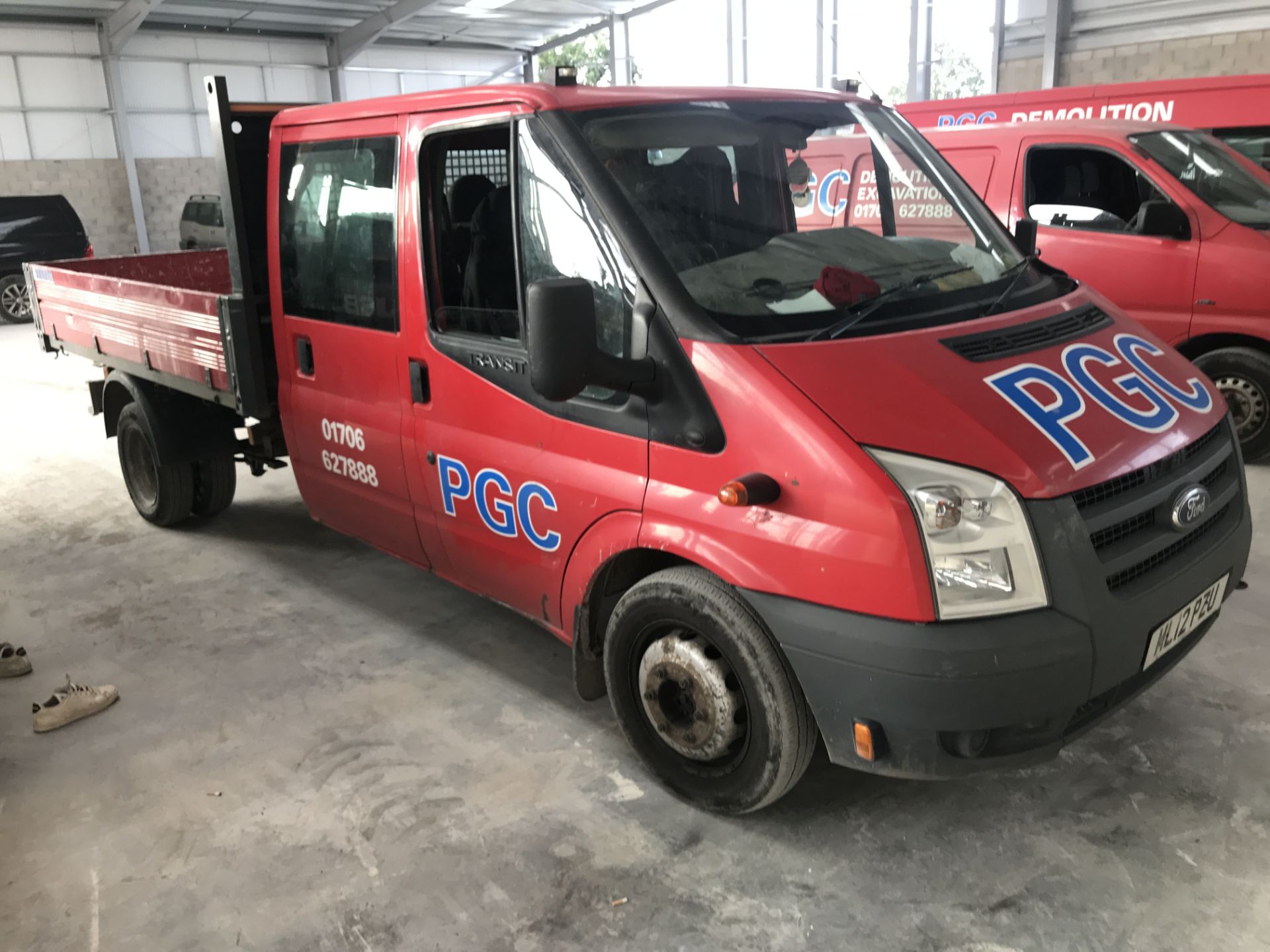 Ford Transit Trend 350 Double Cab Diesel Tipper, registration no. ML12 PZU, date first registered