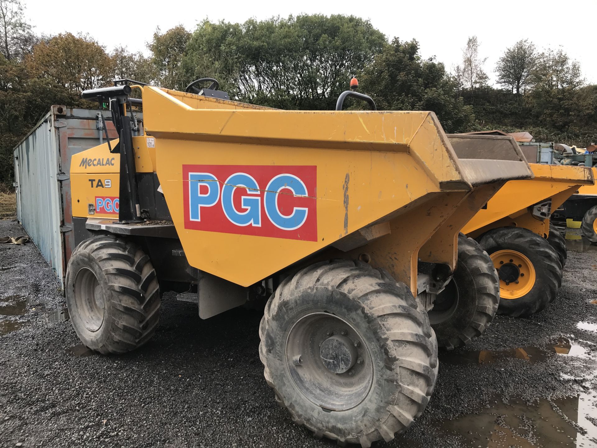 Mecalac TA9 9 Tonne Dumper, VIN no. SLBD1DJ0EJ6PS5252, year of manufacture 2018, indicated hours 412