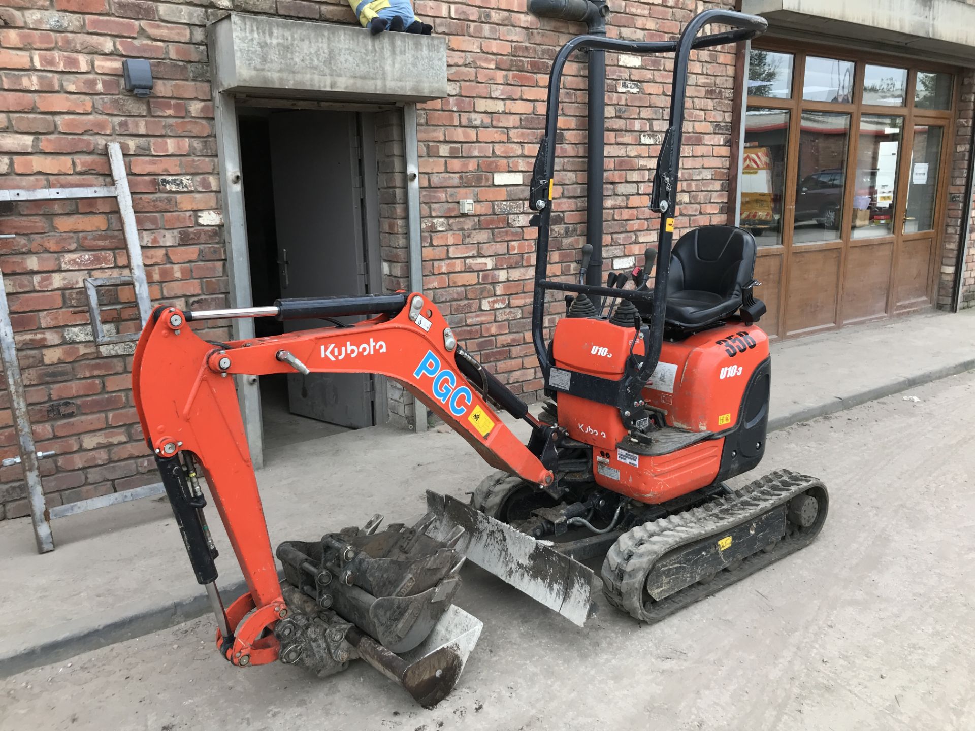 Kubota U10-3 Tracked Mini Excavator, serial no. 30258, identification no. JKUU0103C01H30258, year of