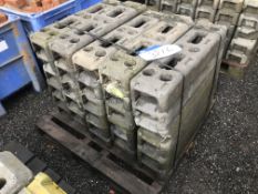 Heres Fence Feet, as set out on one pallet