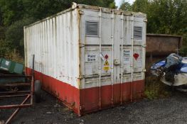 20ft Steel Shipping Container (excluding paint store contents)