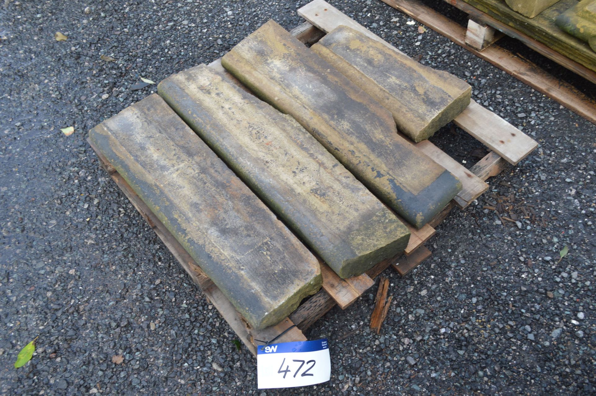 Four Stone Lengths, up to approx. 850mm long, as set out on one pallet