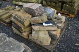 Assorted Stone Blocks, up to approx. 500mm x 250mm x 200mm, as set out on one pallet