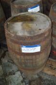 Oak Barrel, approx. 900mm x 550mm dia.