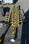 Six Steel Rails, as set out on pallet