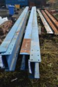 Two Steel RSJ’s, approx. 7.4m x 300mm