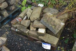 Assorted Stone Blocks, up to approx. 400mm x 200mm x 300mm, as set out on one pallet